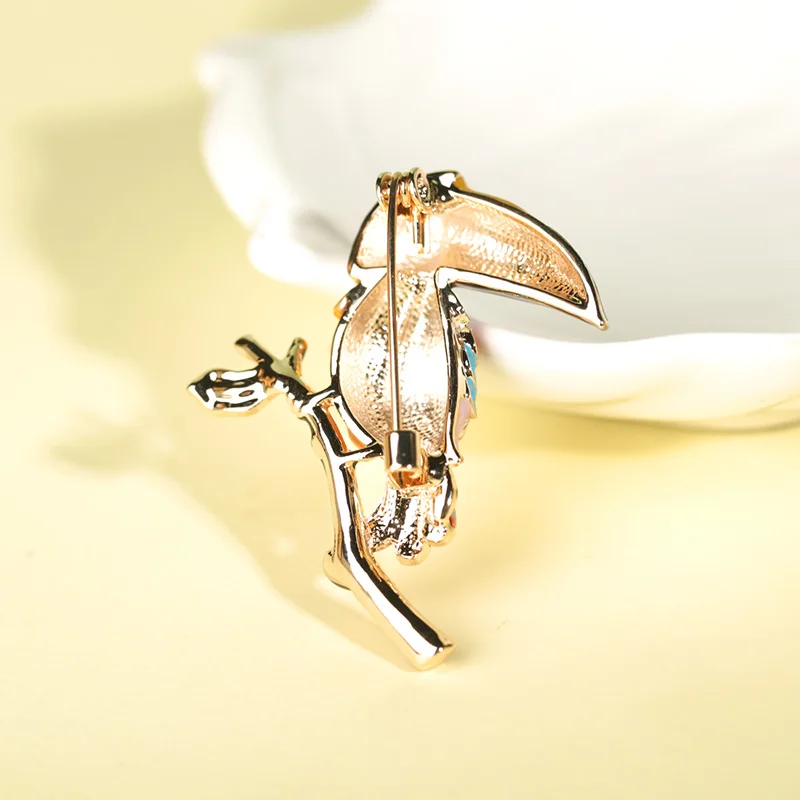 Женская/Мужская эмалированная брошь в виде птицы|Броши| |