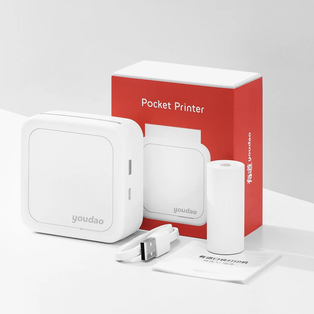 

Youdao Pocket Printer GT1 Portable Mini Thermal Bluetooth Printer HD Mini Wireless Thermal Picture Photo Printer