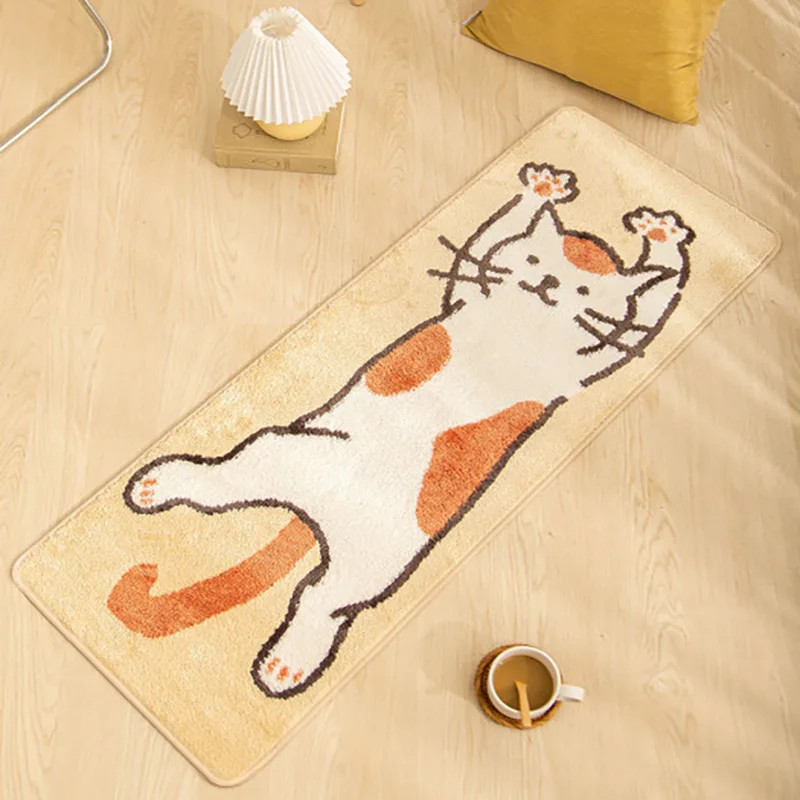 bubble kiss cartoon soft long carpet for bedroom bedside non slip tatami floor mat childrens room decor cashmere area rugs free global shipping