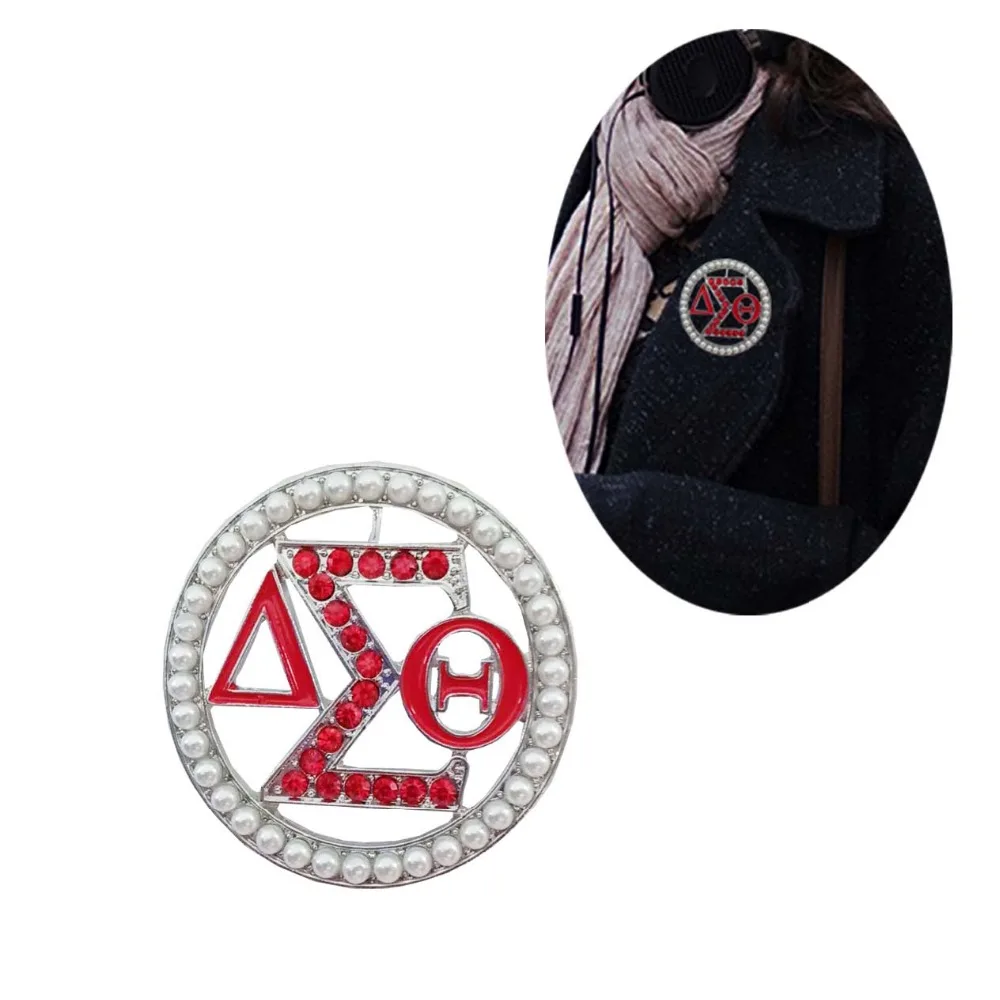 Pureple цветок DST AEO Delta Sigma Theta брошь с жемчугом Женский Ювелирные изделия