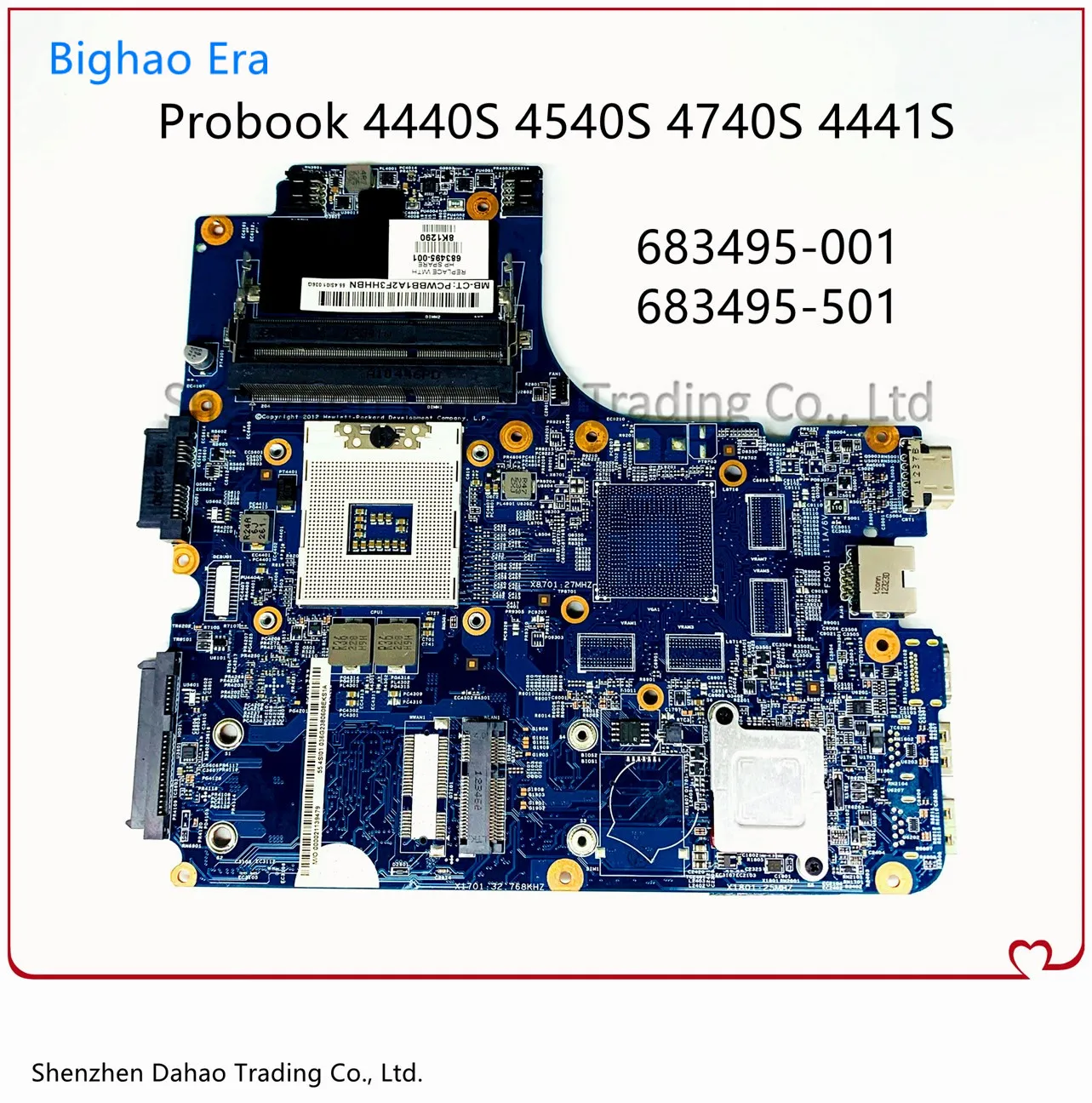 Материнская плата для ноутбука HP PROBOOK 4740S 4441S 4440S 4540S 683495 001 501 11243 1 с поддержкой HM76