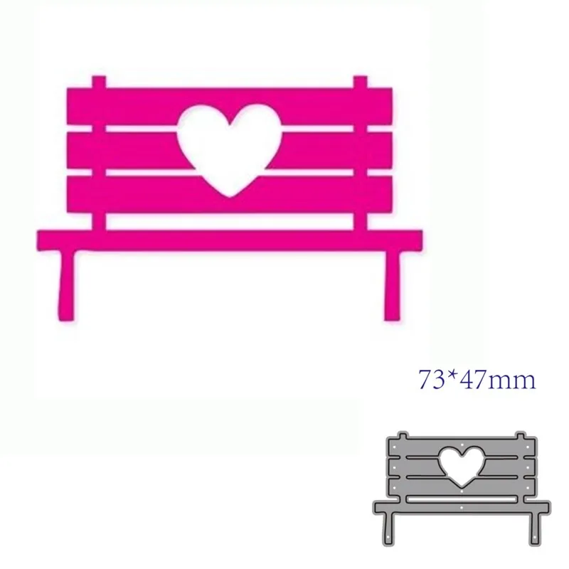 Металлические Вырубные штампы вырезанная форма Любовь Украшение стула