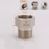1 piece 12 38 water pipe fittings adapter anti back flow one way inner outer wire copper plating connector