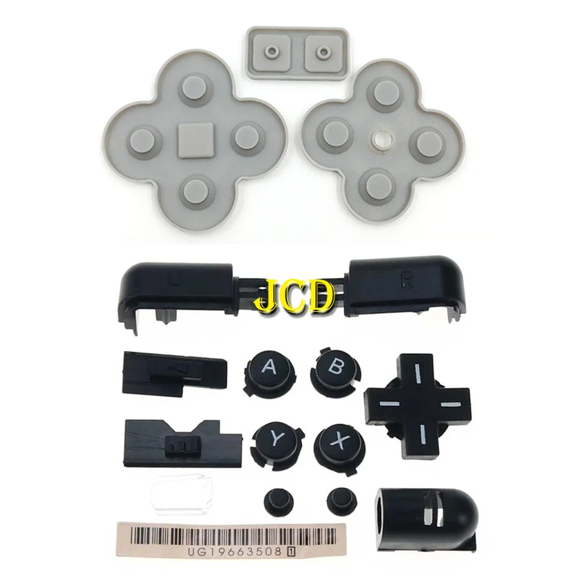 

JCD Replacement A B X Y L R D Pad Cross Button Full Set Button & Conductive Rubber Button For DS Lite NDSL Buttons