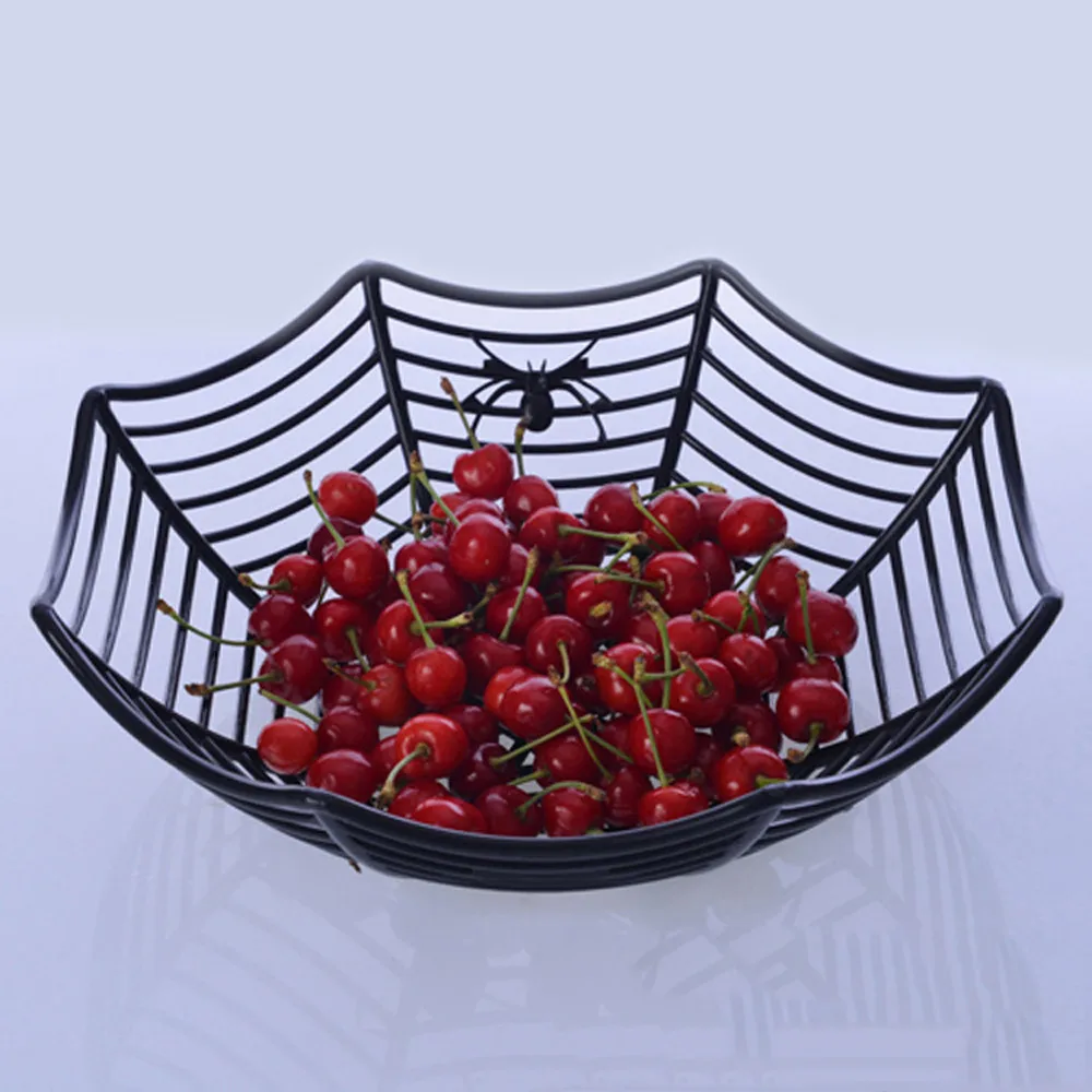 Украшения для Хэллоуина дома креативные паутина фрукты конфеты пластиковая