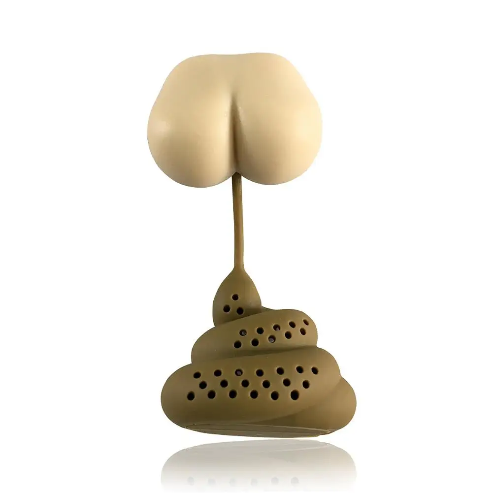 

Reusable Silicone Tea Infuser Creative Poop Shaped Funny Herbal Tea Bag Reusable Coffee Filter Diffuses Strainer Tea Tools