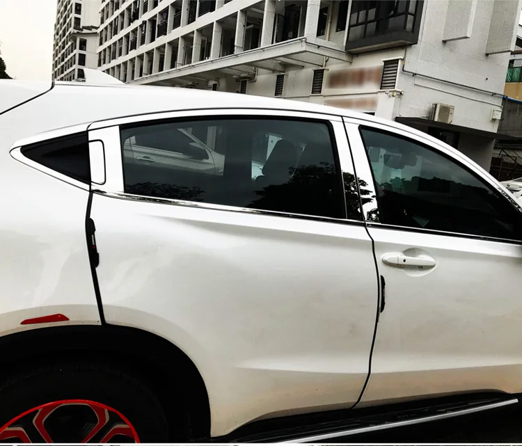 Накладка стойки на окна C474 декоративные наклейки для Honda HRV Vezel 2014 2015 2016 аксессуары