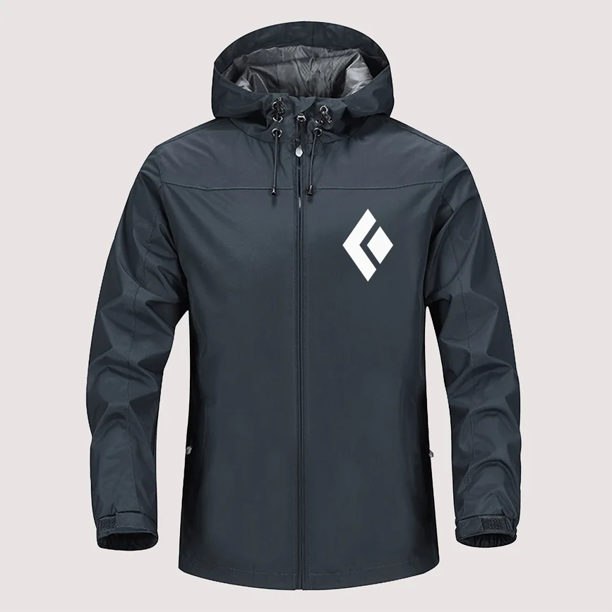 

Black Diamond Outdoor Mountaineering sport hunt Windproof Jackets Hooded Comfortable Unisex Fashion men Outdoor Jackets TOP N08