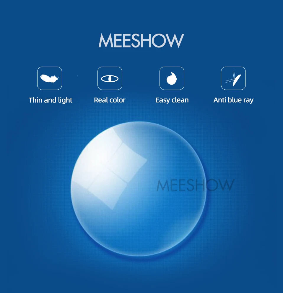 Читательские очки MEESHOW с синим светом. Стильные модели для мужчин и женщин от дизайнеров, защищающие от вредного синего света. Сила линз: +0,0 и +1,75. Модель 1816.