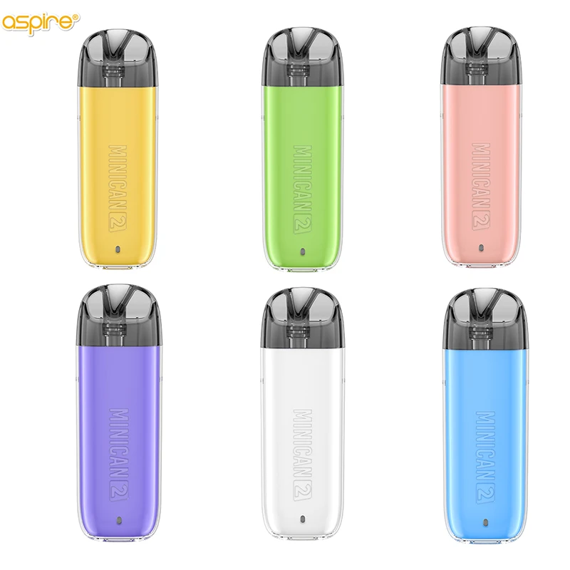 

Набор для вейпа Aspire Minican 2, электронная сигарета, новая версия Minican, мод для вейпа с аккумулятором 400 мАч, емкость 2/3, электронные сигареты