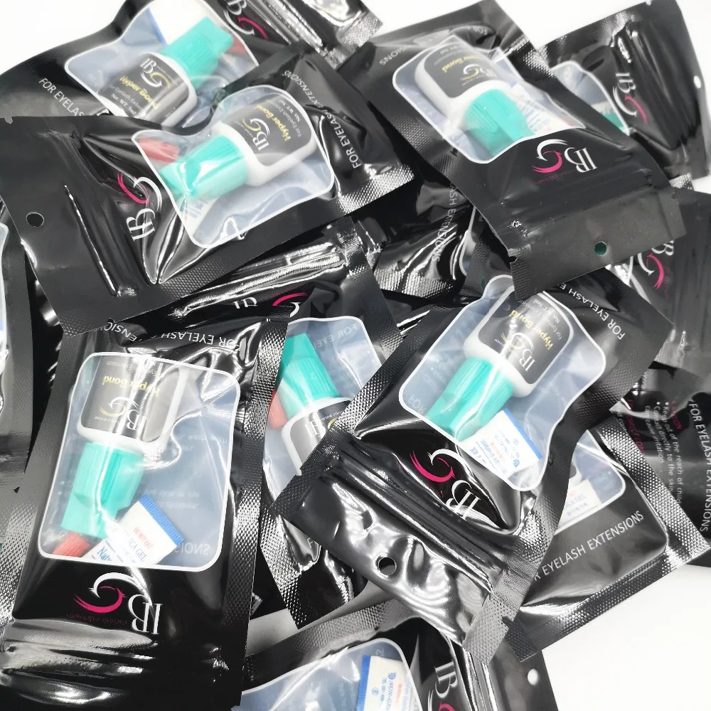 Клей для наращивания ресниц,, 1 шт., корейский IB ibeauty Hyper Bond, 0,5 s, быстросохнущий клей для наращивания ресниц, голубой колпачок, 5 мл