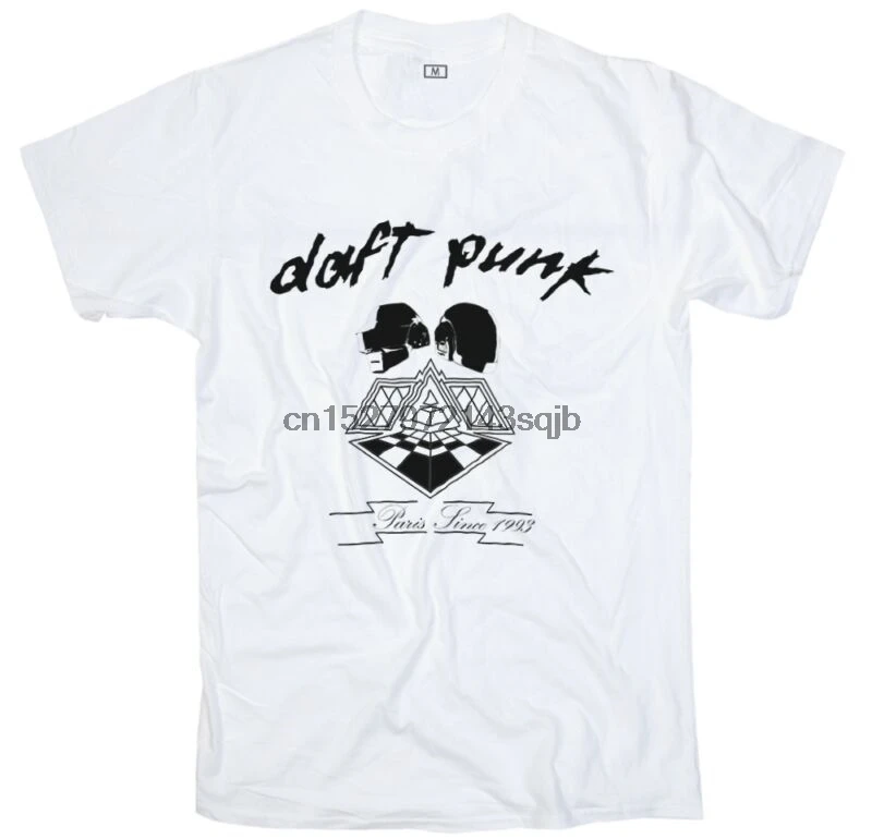 Новый шлем Daft Punk Парижа с тех пор как 1993 Электропоп Для мужчин женская футболка
