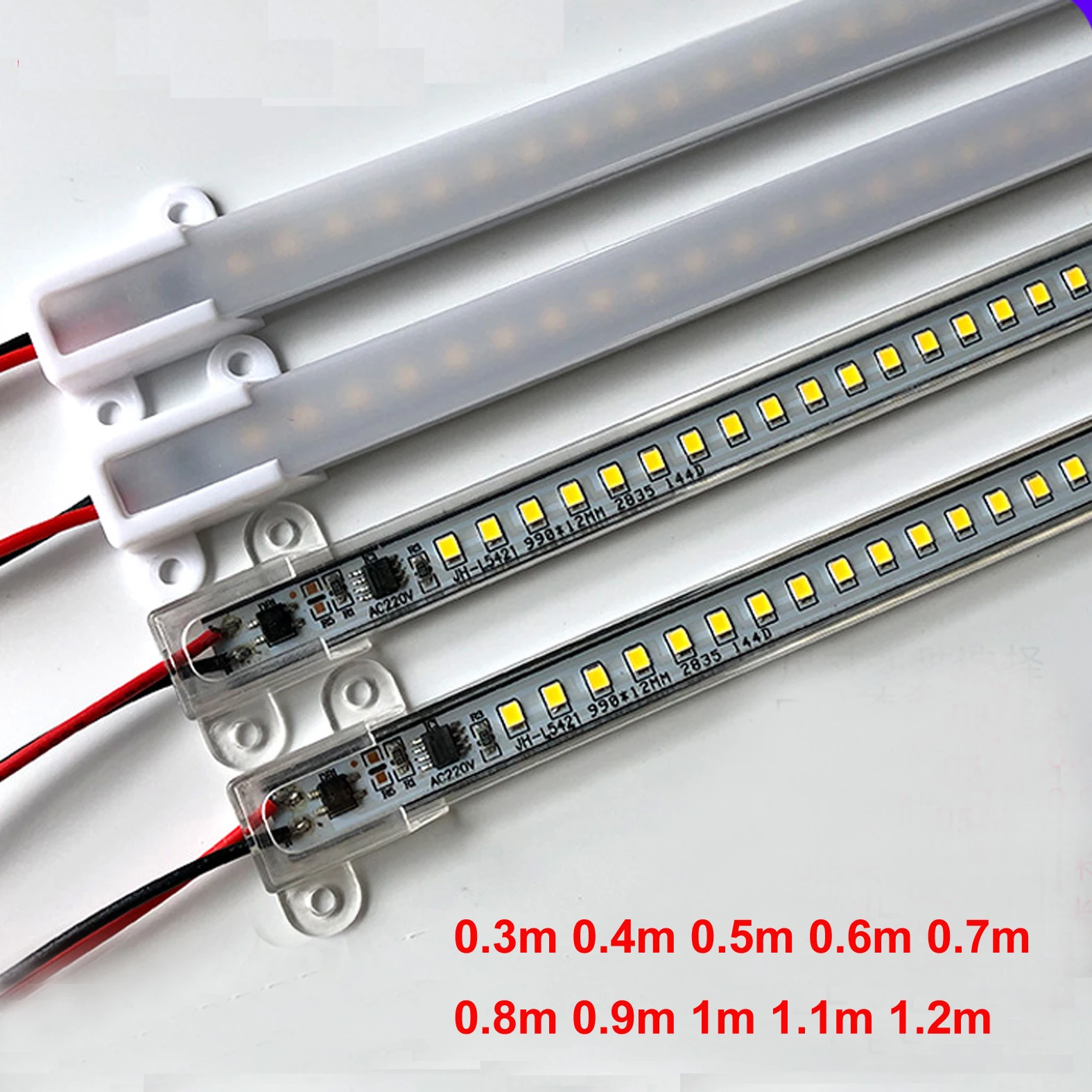 

LED Bar Light AC220V High Brightness 7W 50cm 40cm 30cm 72LEDs 2835 LED Rigid Strip Energy Saving LED Fluorescent Tubes 10pcs/lo