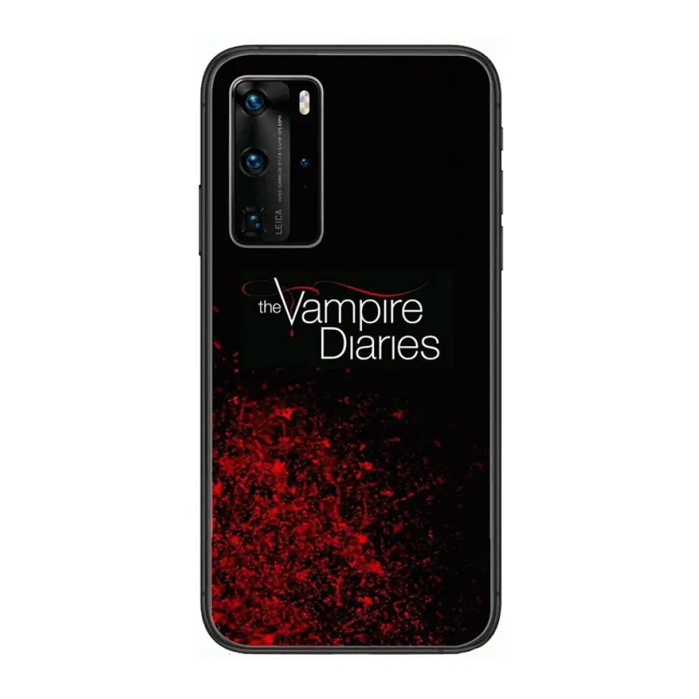 

Movie The Vampire Diaries Phone Case For Huawei P 40 30 20 10 9 8 Lite E Pro Plus Black Etui Coque Painting Hoesjes comic fashi