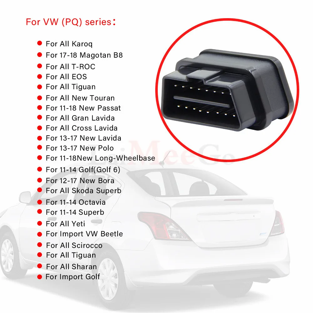 Для Volkswagen Golf7 Golf MK7 OBD Автомобильная сигнализация с окном ближе к окну OBD2
