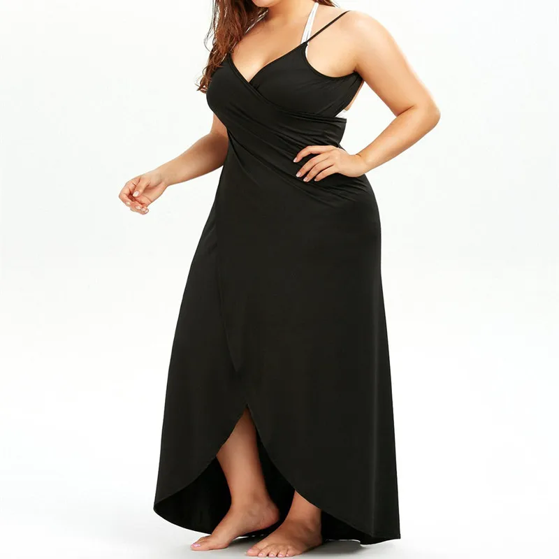 Повседневная Пляжная накидка парео платье с запахом купальник бикини купальный