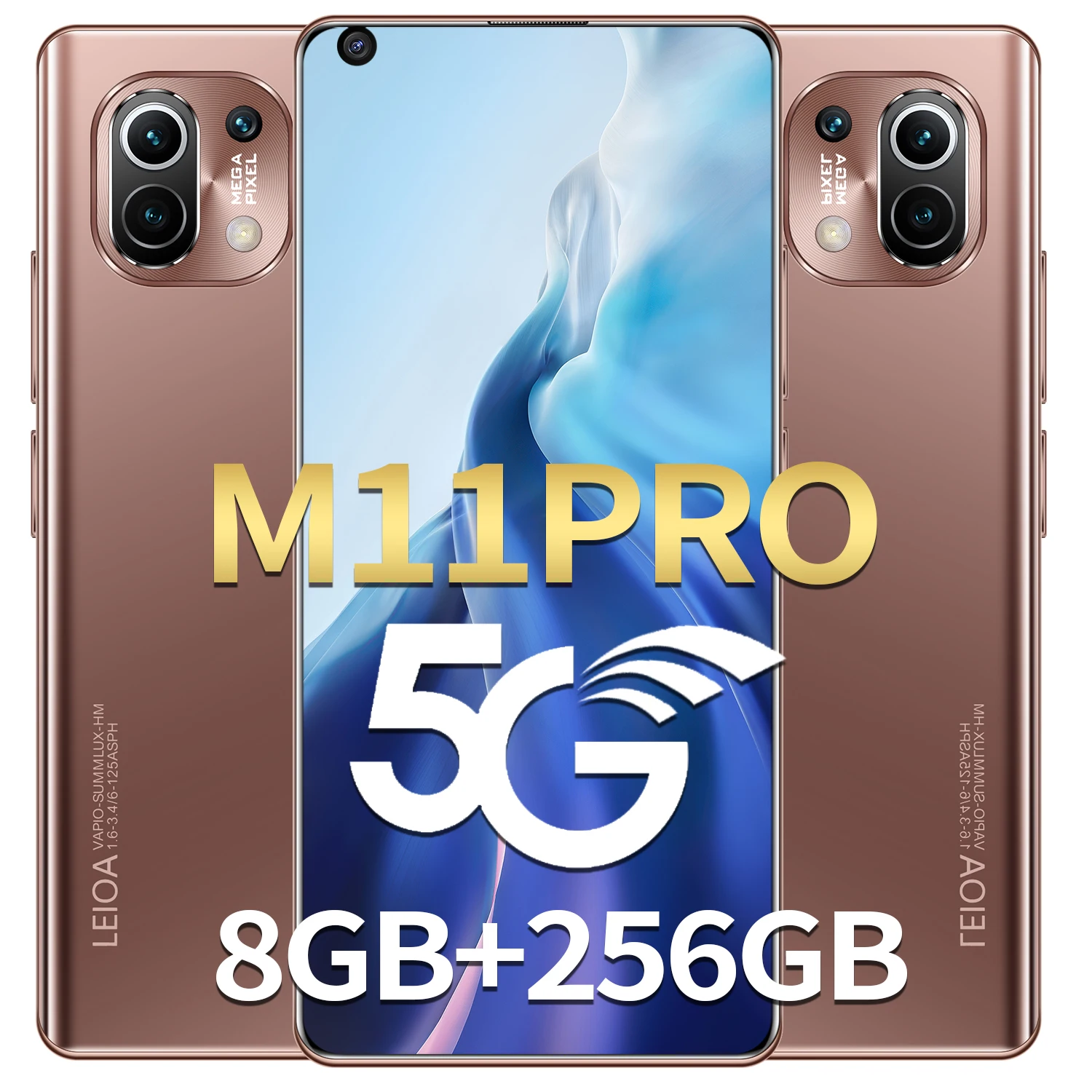 

Xiao M11Pro 7.3 Inch 10 Core Global Smartphones 8+256GB 6800mAh 16+32MP Full Screen Cellphone 5G Andriod 10 MTK6889 Mobilephone