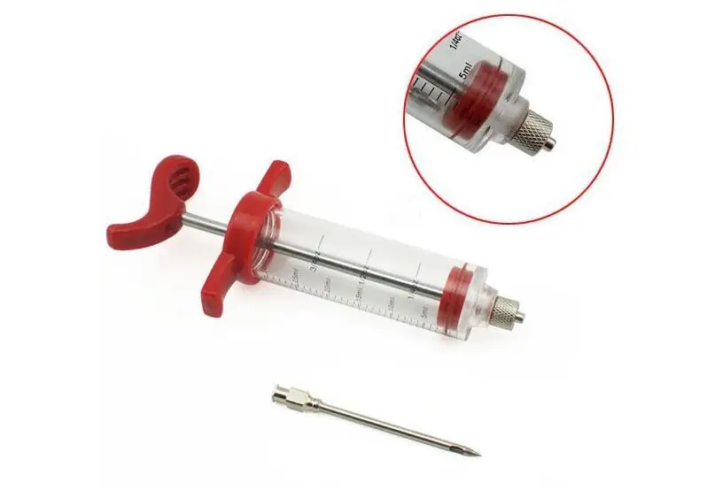 

30ml BBQ Roast Sauce Barbecue Syringe Sauce Syringe Marinade Turkey Syringe Needle Meat Tool Kitchen Gadgets Accessories