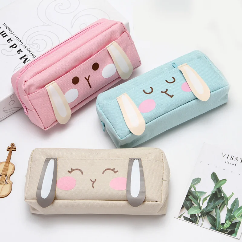 

Large-capacity Pupil Pencil Case Multi-layer Stationery Bag Korean Version Simple Office School Supplies Kindergarten Pencilcase
