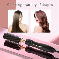 multifunctional hair straightener brush hot heating smooth iron comb straightening brush corrugation curling iron curler comb