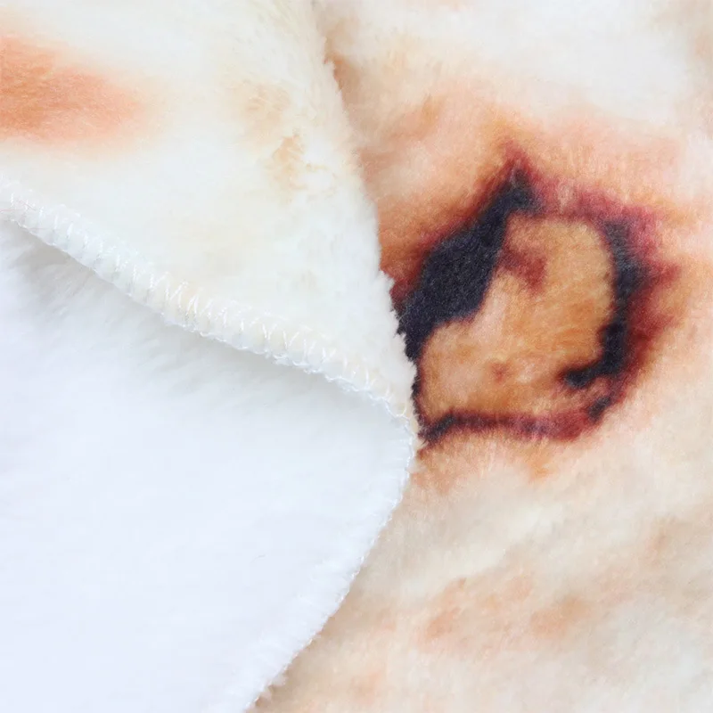 Зимнее мягкое теплое пушистое фланелевое одеяло Burrito s круглое в виде самолета из