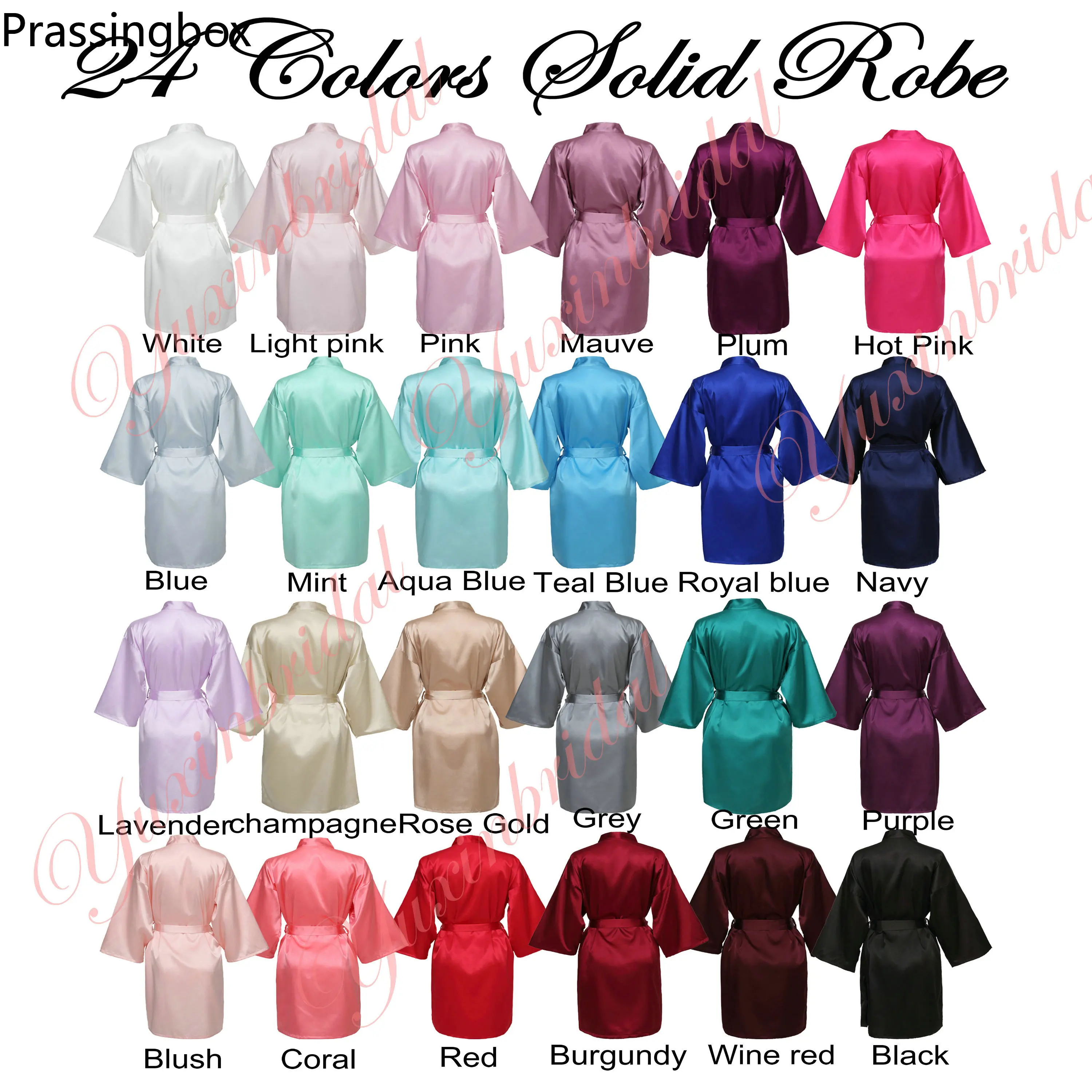 Satin Silk Robes for Women  Wedding Robe Bride Bridesmaid Dressing Gown Bridesmaid Rose Gold Letter Print Robe