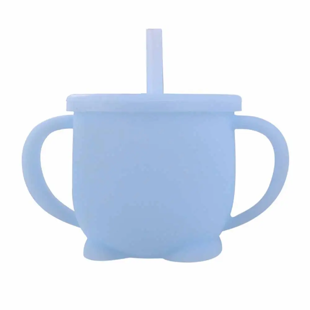 

Детская герметичная чашка Sippy с силиконовыми чашками для кормления детей с присосками, детская посуда для напитков, Силиконовые Чашки Sippy дл...