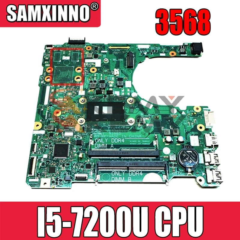 

Akemy для Dell 3568 материнской платы ноутбука CN-02HKXD 02HKXD 2HKXD с SR2ZU I5-7200u DDR4 15341-1 91N85