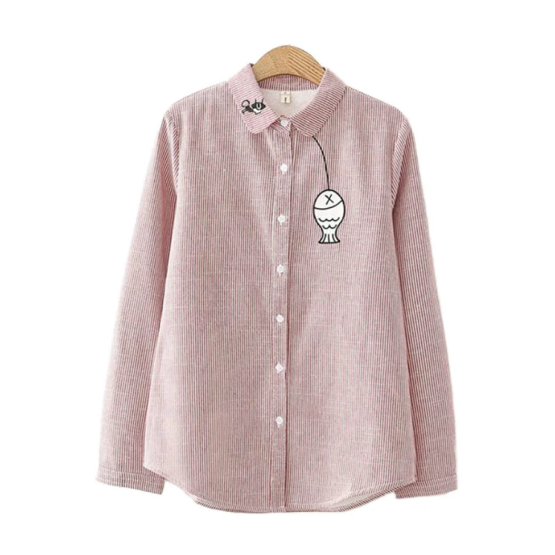 Женская Толстая блузка MERRY PRETTY зимняя рубашка с длинным рукавом и отложным