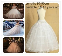 3hoop lolita skirt for pettiskirt kids wedding flower girls petticoat underskirt slips princess for child 1 19 years vestidos
