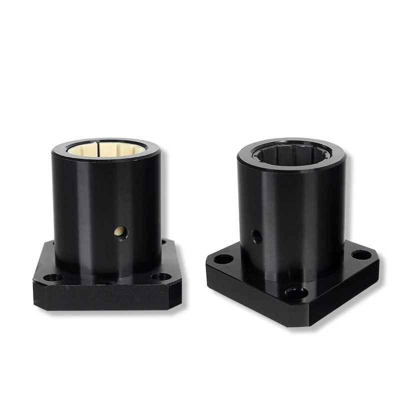 

CNC 3D printer square flange fiber nylon linear bearing self-lubricating engineering plastic sliding sleeve LMK10 LMK12 LMK16-50
