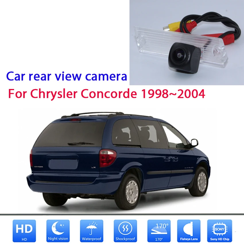 

Автомобильная камера заднего вида для Chrysler Concorde 1998 1999 2000 2001 2002 2003 2004 CCD Full HD камера ночного видения заднего вида