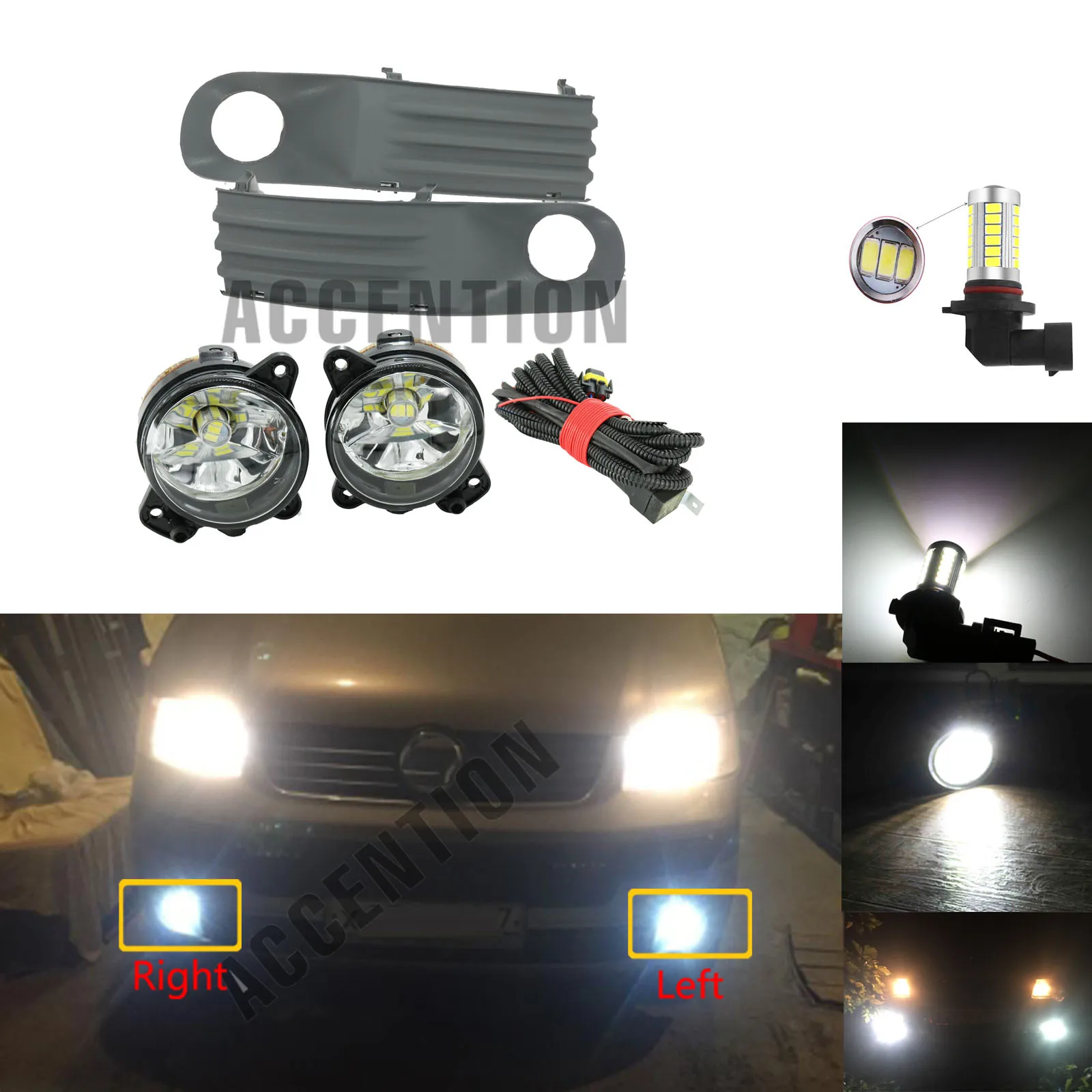 Светильник Противотуманные фары для VW Transporter Multivan Caravelle T5 2003 2004 2005 2006 2007 2008 2009