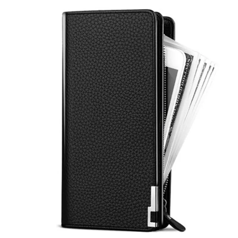

2020 NEW Luxury Brand Men's Wallets Men Long Purse Wallet Male Clutch PU Leather Zippers Wallet Men Business Wallet Coin Purse