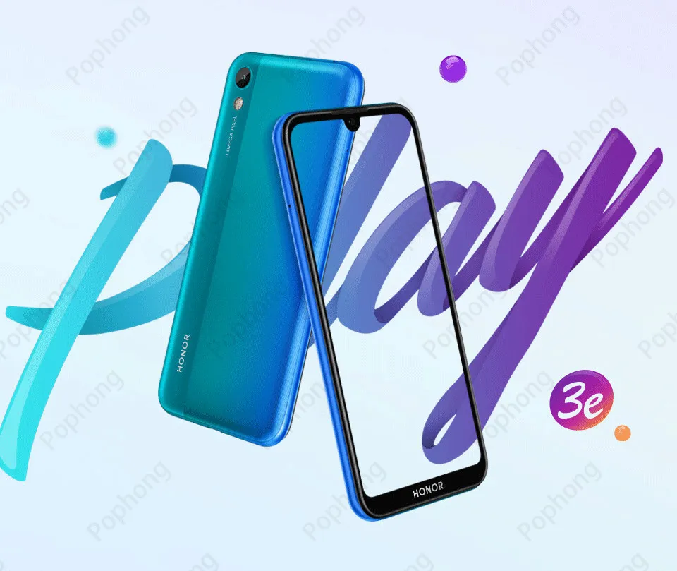 Новинка HONOR Play 3e мобильный телефон 5,71 дюймов полноэкранный MT6762R Восьмиядерный Android 9,0 камера 13 МП 3020 мАч