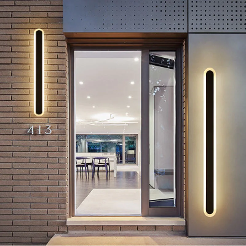 

Outdoor wall lamp waterproof outdoor wall lamp strip garden lamp villa wall lamp background wall lamp doorpost lamp