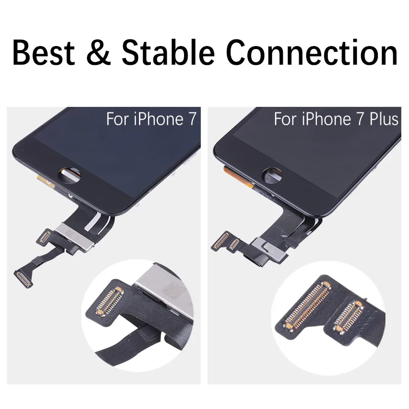 AAA OEM Дисплей для iPhone 7 LCD iPhone 7 Plus в сборе с тачскрином на рамке черный белый