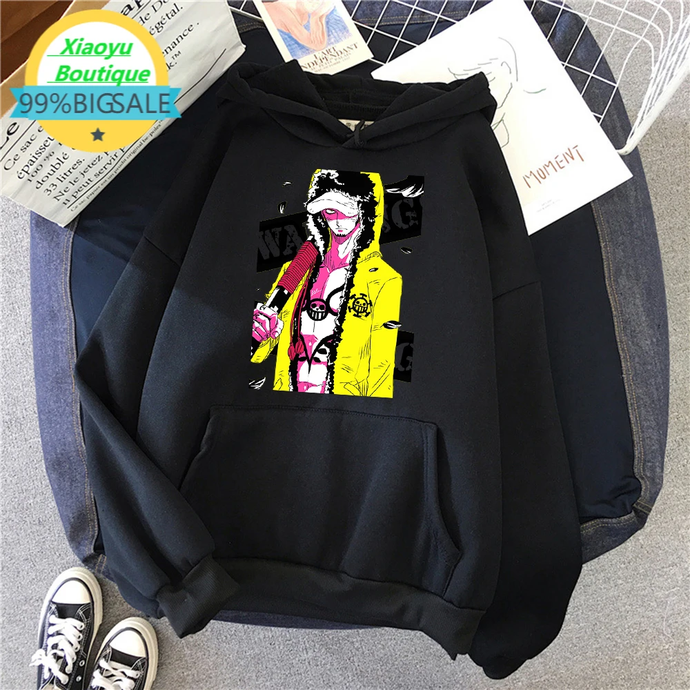 

Trafalgar Law Stampede Hip Hop Print Men Sweatshirt Japan Anime Clothes Autumn Loose Warm Hoodies Fashion Pocket Pullover Hoody