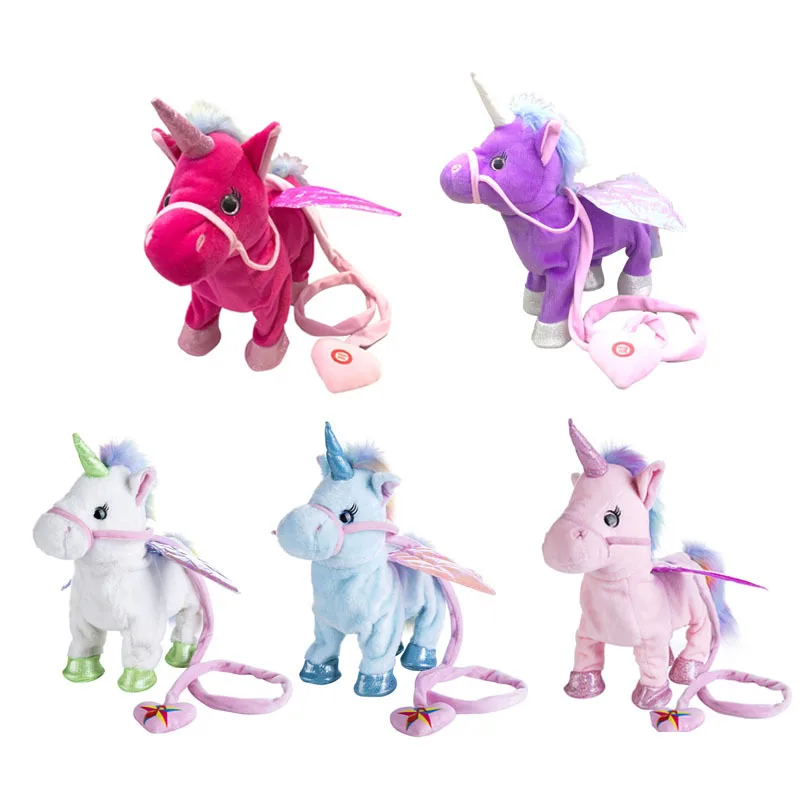 

35CM Unicorn Toys For Kids Electric Singing and Walking Unicorn Plush Stuffed Animal Toys For Children's Best Birthday Gifts