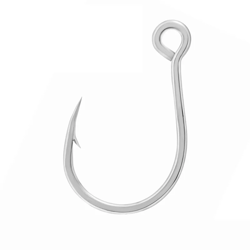 Нержавеющая сталь рыболовные крючки 2021 Вибрационный крючок с большим глазом