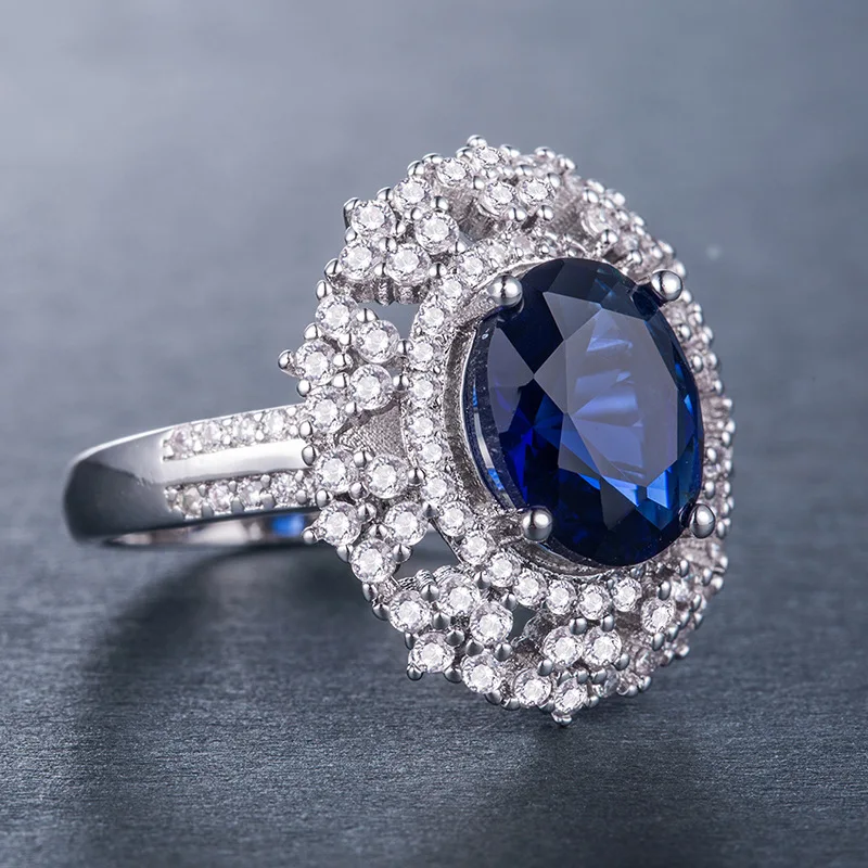 Bague Ringen женское 925 пробы Серебряное кольцо Wtih 10 мм Большой цитрин драгоценный камень серебряные ювелирные изделия для помолвки женские подарки Размер 6-10