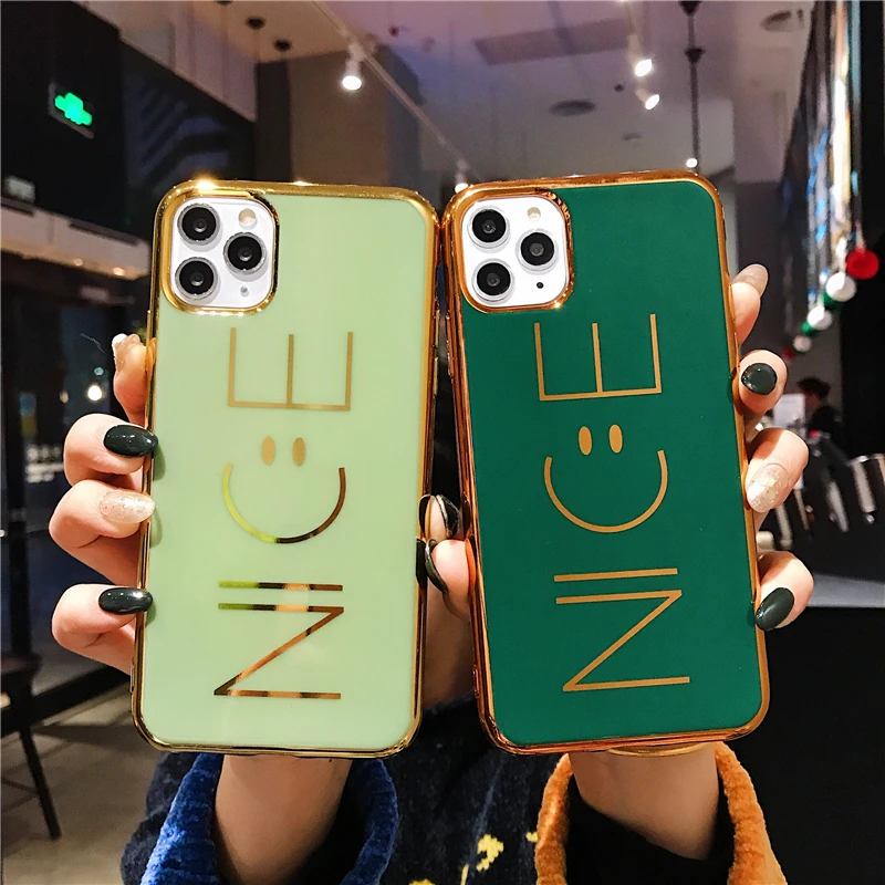 Чехлы для телефонов IPhone 11 Pro XR XS Max 6 S 7 8 Plus X сплошной цвет гальванический мягкий