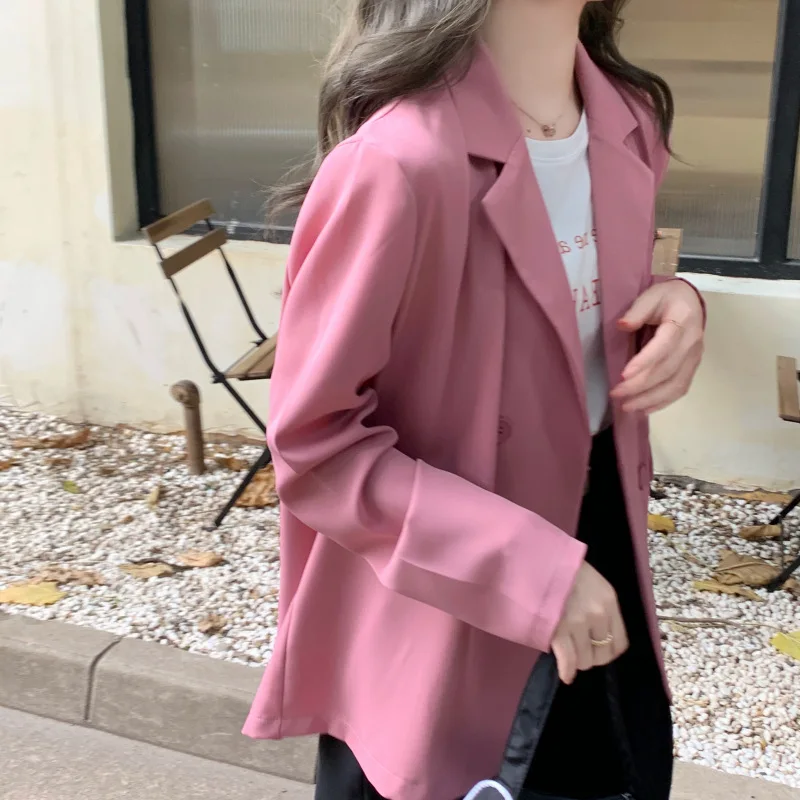 Блейзер Женский однобортный с длинным рукавом 6 цветов Повседневный для офиса