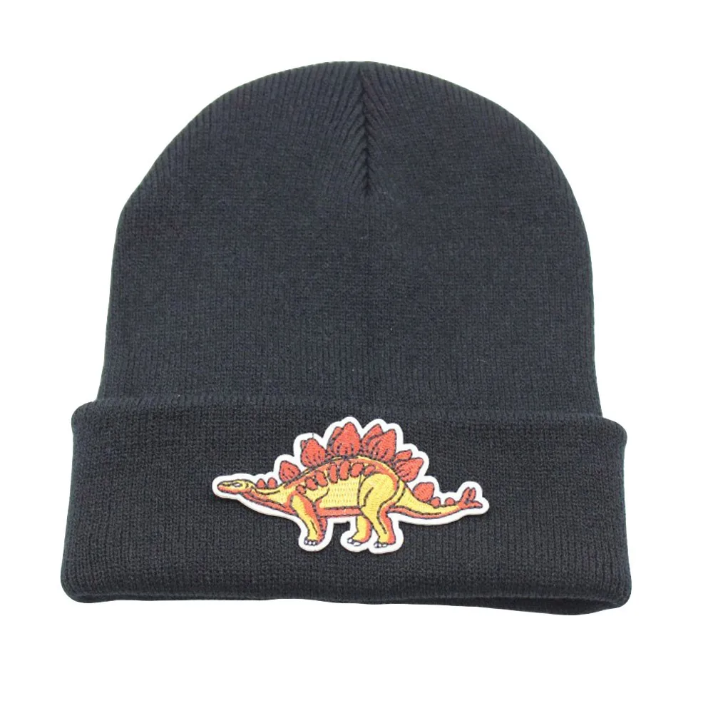 Модная мужская и женская короткая вязаная шапка с манжетами Ретро стиль темно