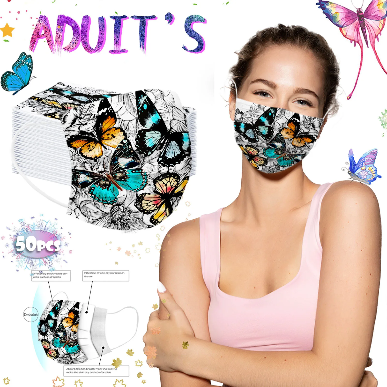 

Fashion Comfortable Mask High-quality Adult Fashion Camouflage Disposable Mask Protection Breathable Masks Mascarillas