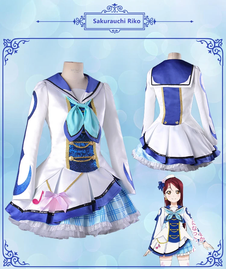 

Aqours LoveLive Sunshine! Аниме охара Мари Мэри о'хара вагинабе вас Ruby Kurosawa Косплей Хэллоуин женский косплей костюм Униф