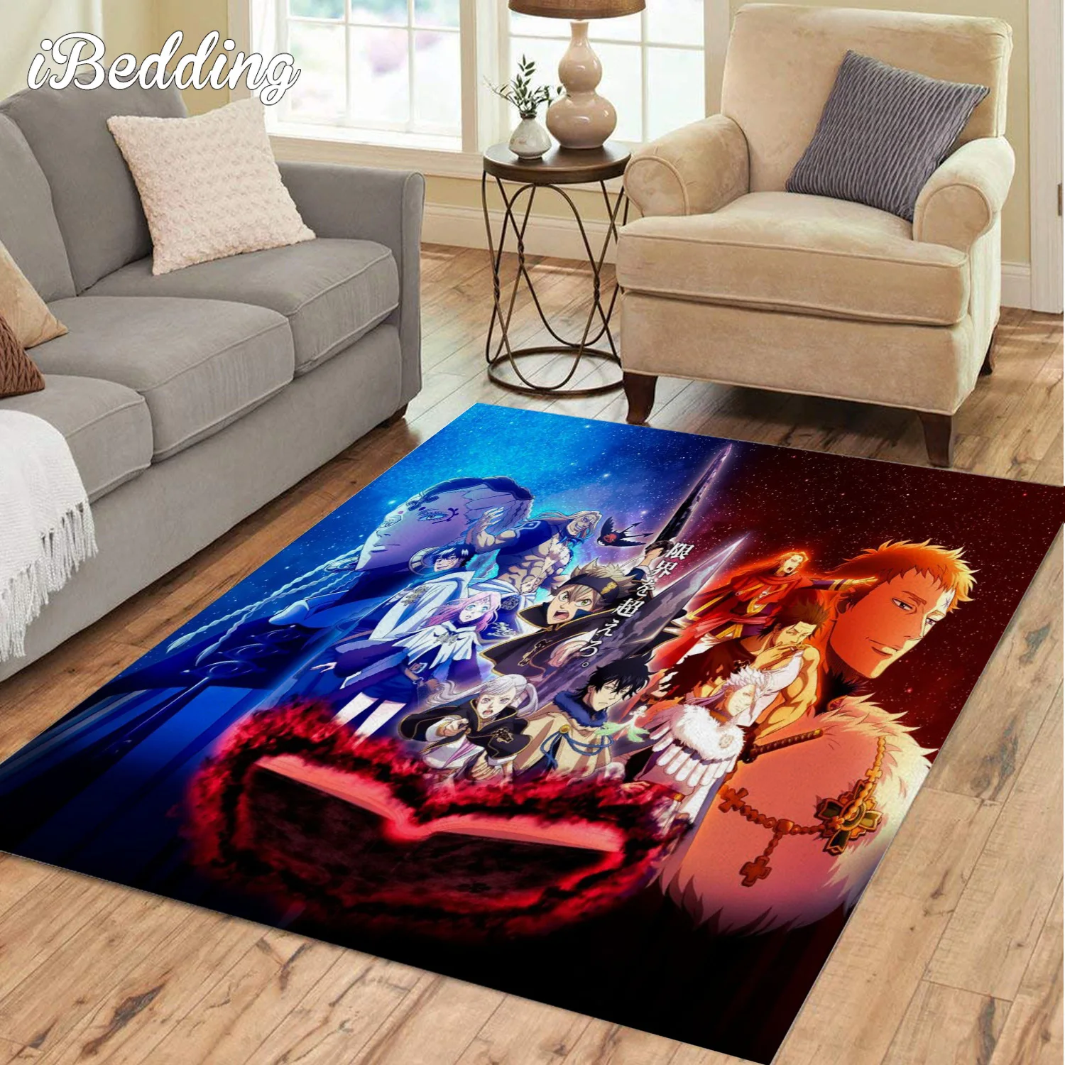 Ковры с рисунком черного клевера коврики для гостиной напольные индивидуальная