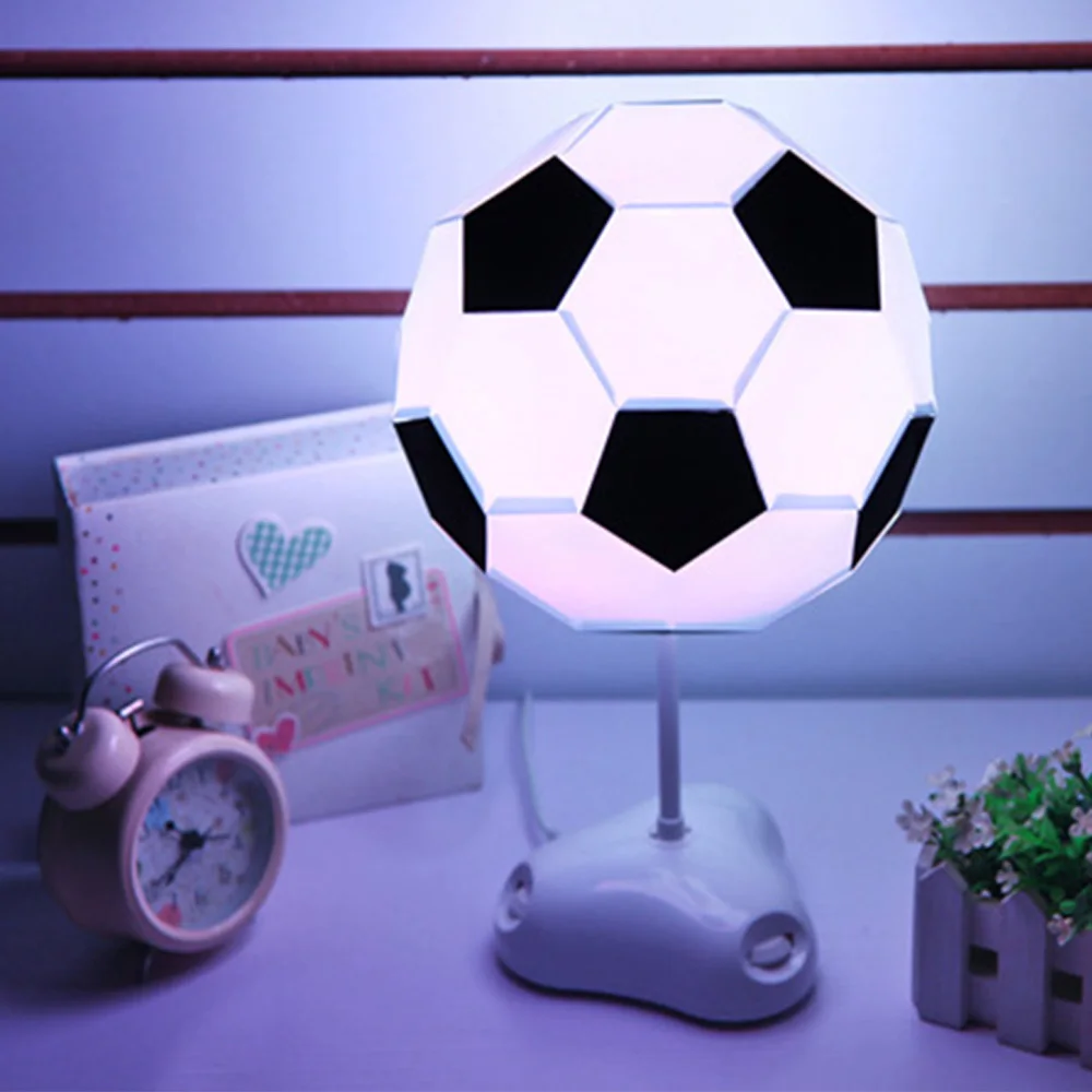 Bedroom Bedside Lamp Night Lights For Kids Room Night Light Led Football DIY Lamps Ball Lights decor USB  Home Decor Table Lamp