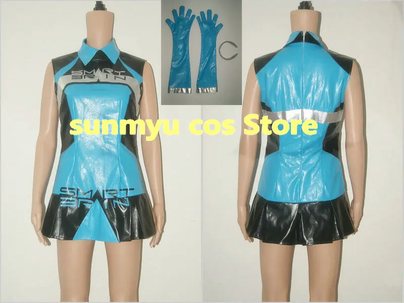 Kamen Rider 555 Смарт женское синее кожаное платье косплей костюм пользовательский