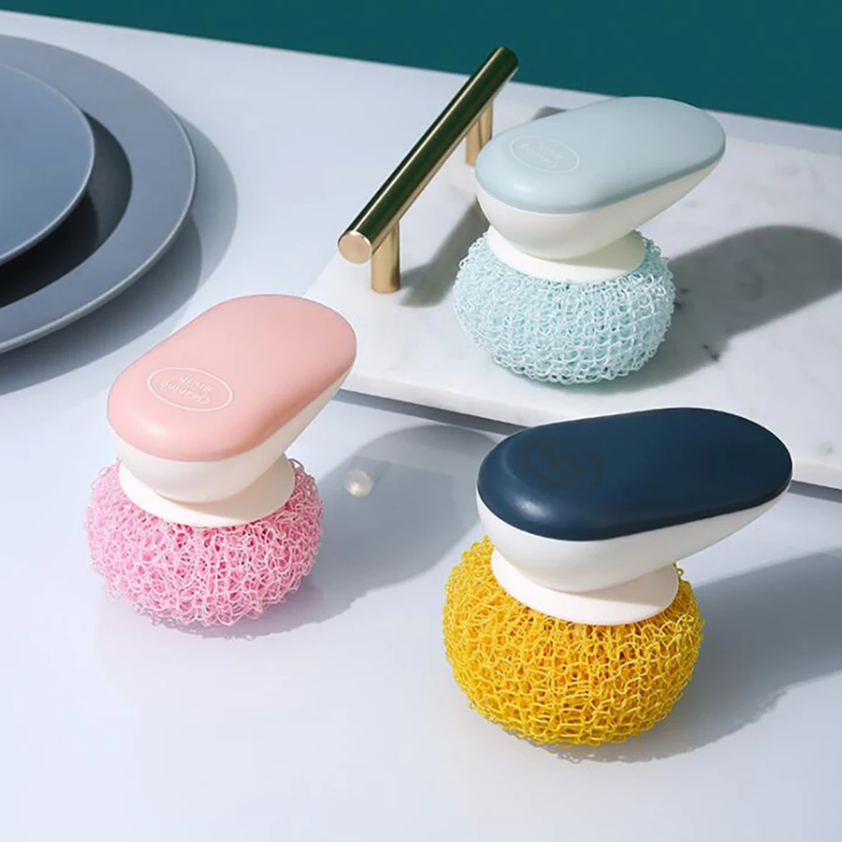 Волшебная кухонная губка щетка для кастрюль скребок чистки стальной удаления